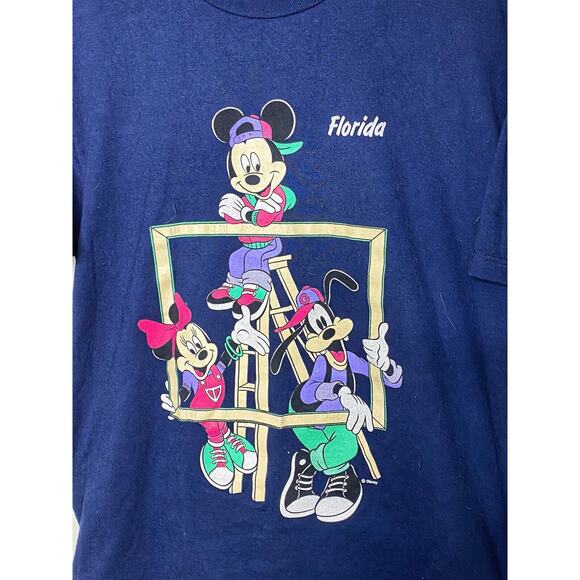 Sherrys Disney Florida Mickey Minnie Goofy 2 Sided Graphic T-Shirt Adult Large - Picture 2 of 7
